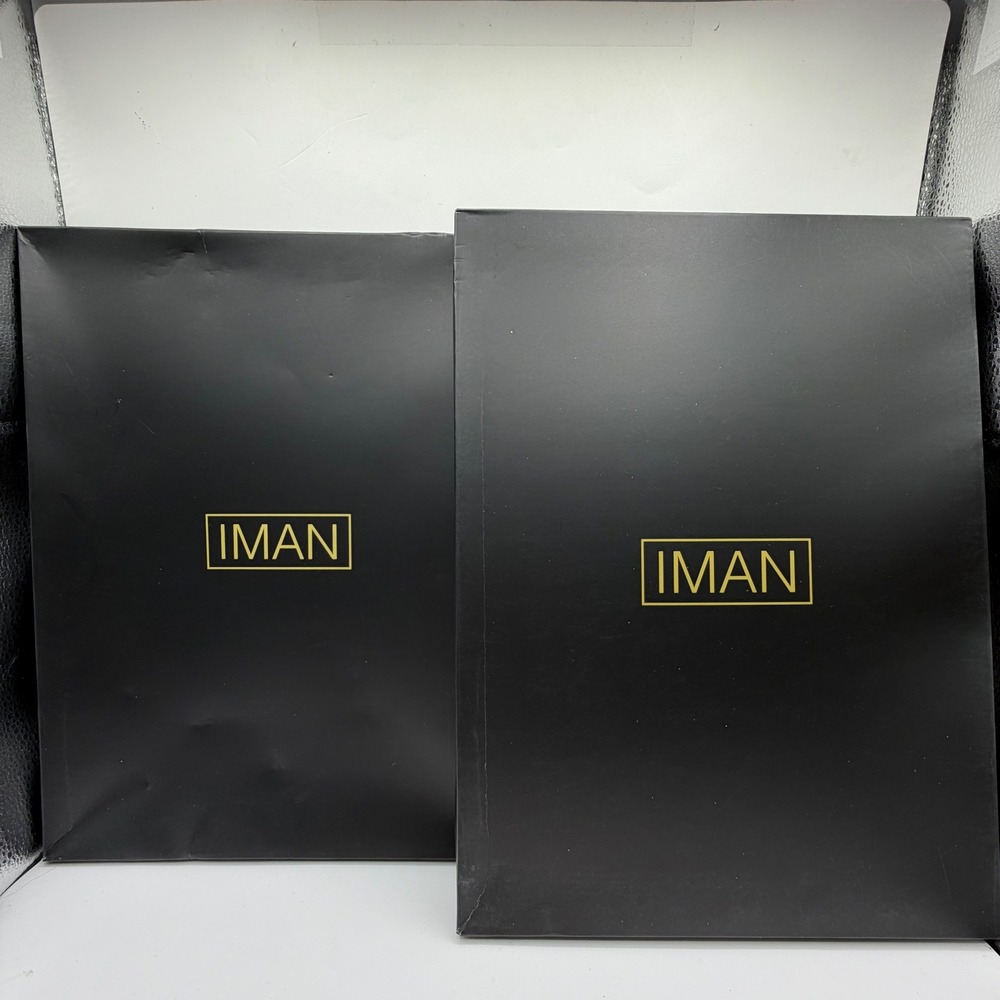 Iman Global Chic 2pc Scarf Set Pewter Gray Sequin Ribbed Knit One Size NEW